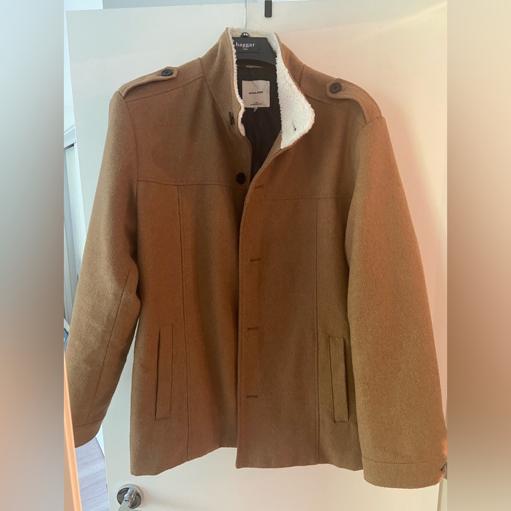 Mens Jack and Jones camel jacket XL